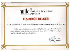 Teşekkür Belgesi